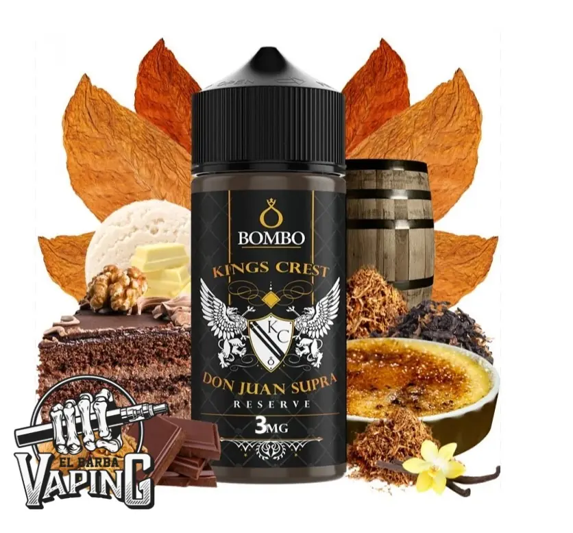 Kings Crest Bombo Don Juan SUPRA Reserve  120ml 3mg