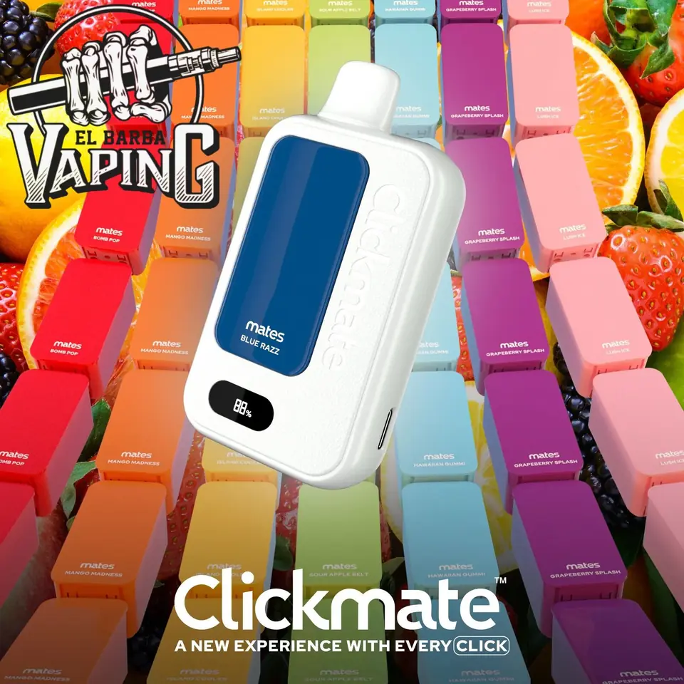 7 DAZE CLICKMATE STARTER KIT 15000puffs 2% 20mg RECARGABLE