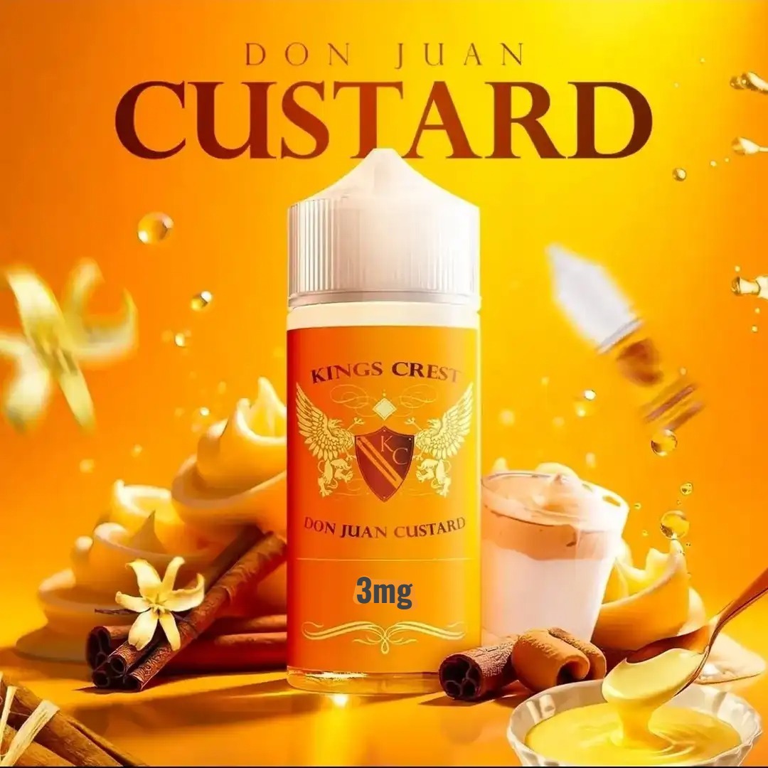 Kings Crest Don Juan Custard 120ml 3mg