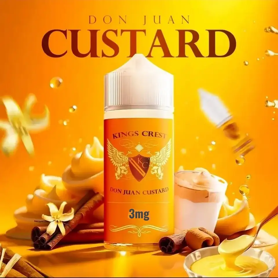 Kings Crest Don Juan Custard 120ml 3mg