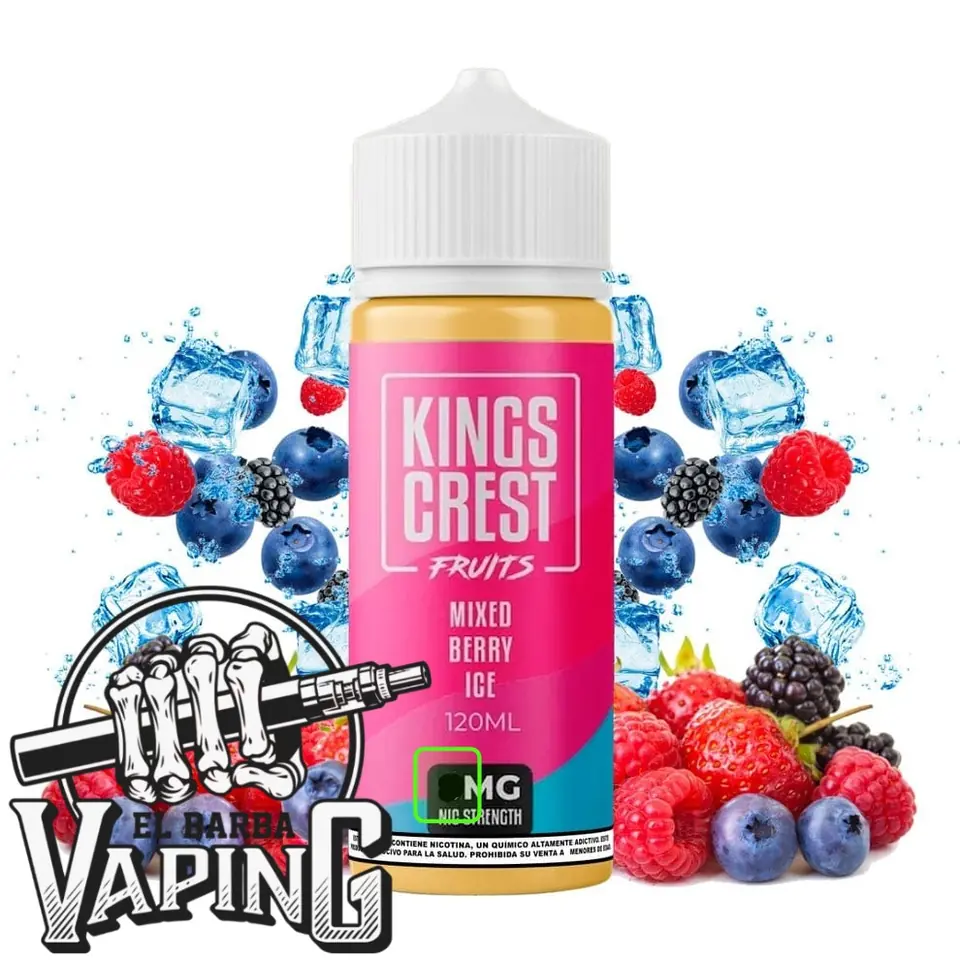 King’s Crest –Mixed Berry Ice – 3mg 120ml