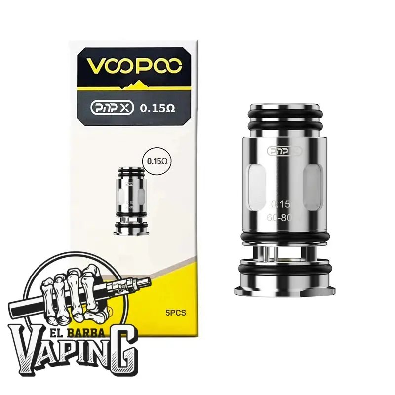 Voopoo - Coil PnP X 0.15 Ohms - Paquete con 5 Unidades