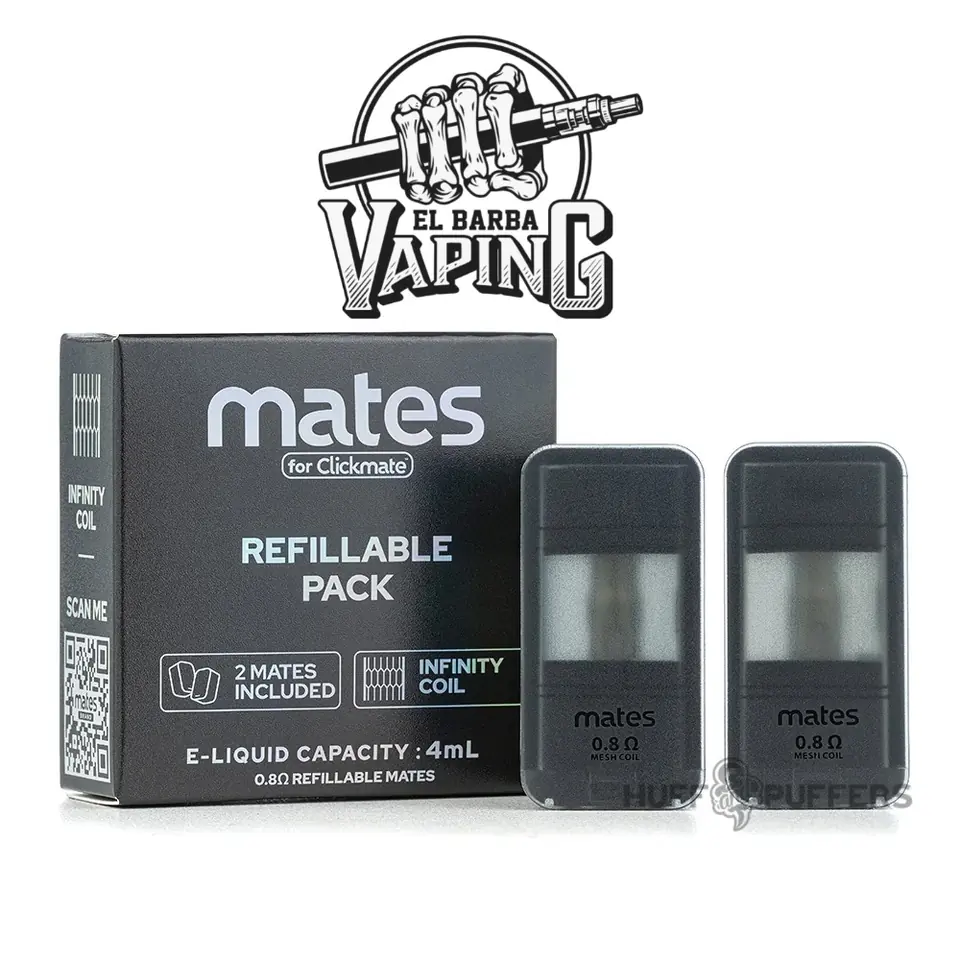 Repuesto Recargable CLICKMATE 2 unidades 0.8 Ohms