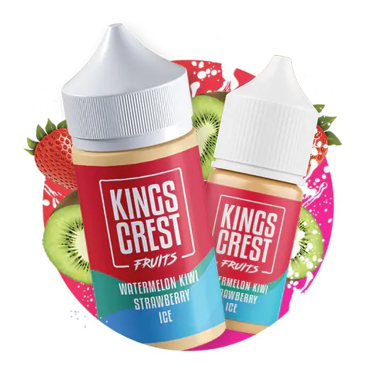 WATERMELON KIWI STRAWBERRY ICE (KINGS CREST) 120ML/3MG