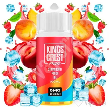STRAWBERRY PEACH ICE (KINGS CREST) 120ML/3MG