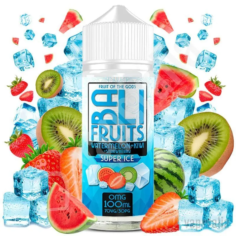 BALI FRUIT SUPER ICE WATERMELON KIWI Y STRAWBERRY 100ML/3MG