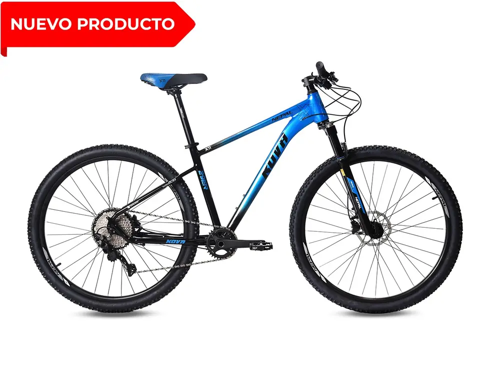 BICICLETA KOVA NEPAL X11 NEUMATICA HIDRAULICA NEGRA AZUL