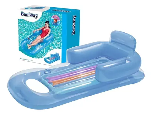 COLCHONETA INFLABLE BESTWAY 43028 CON RESPALDO
