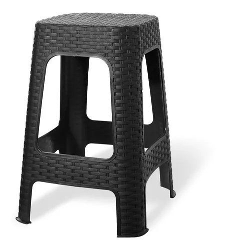 BANQUETA PREMIUM RATAN NEGRA