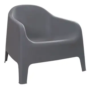 SILLON DE PLASTICO SKARPO GRIS