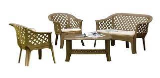 JUEGO DE JARDIN VERANDA MARRON