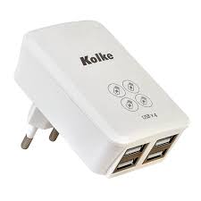 KOLKE CARGADOR USB KAN-104 CUADRUPLE