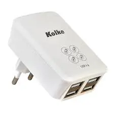 KOLKE CARGADOR USB KAN-104 CUADRUPLE