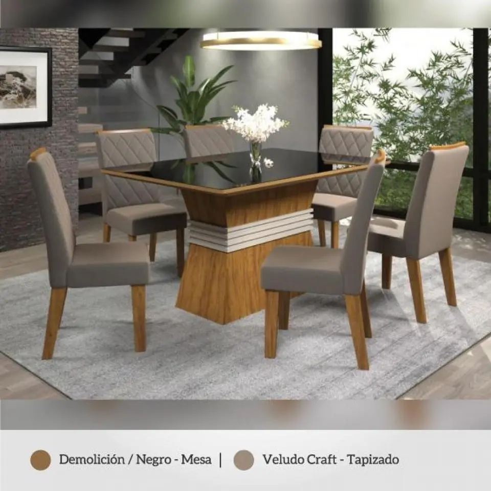 COMEDOR EVEREST 6 SILLAS