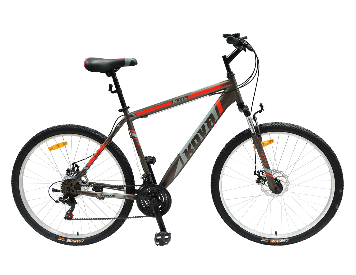 BICICLETA KOVA ALPES 27.5 HOMBRE GRIS MATE F-DISCO