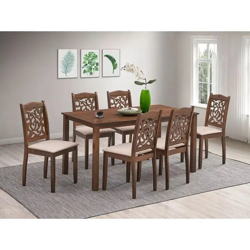 JUEGO DE COMEDOR 6 SILLAS MOD CARLA