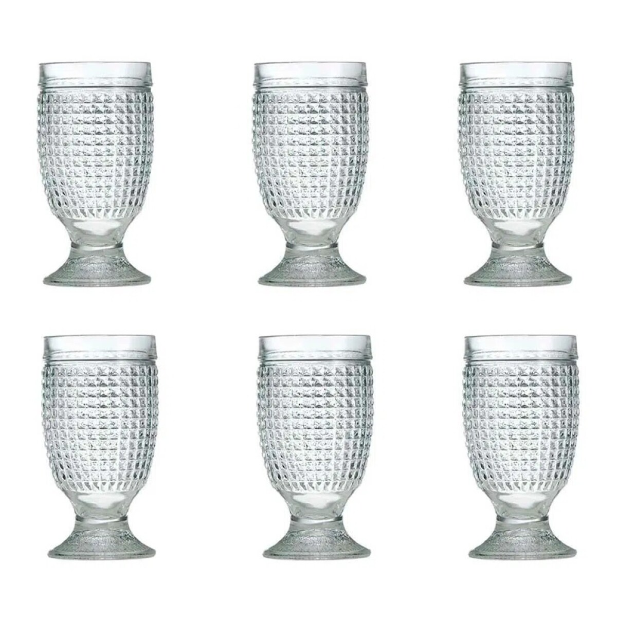JUEGO DE 6 COPAS MULTIUSO LINEA BARROCO