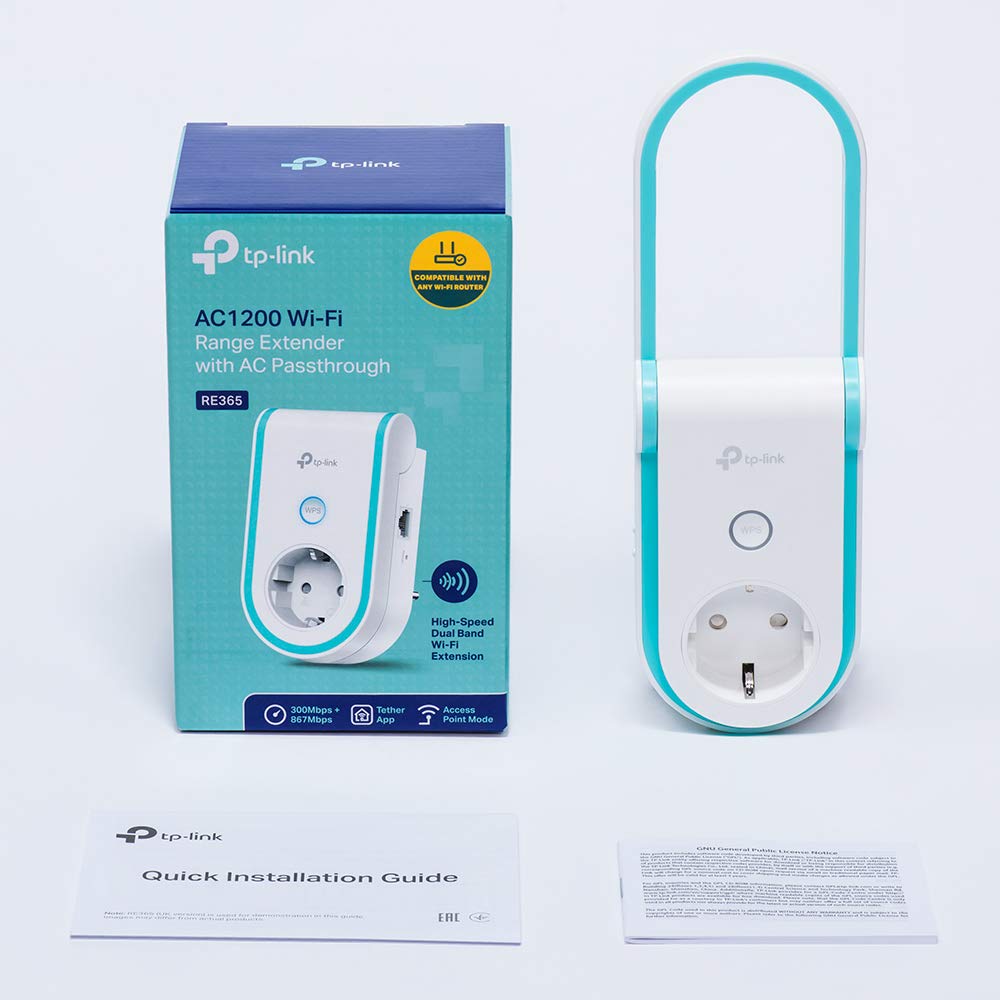 REPETIDOR WIFI INALAMBRICO TP-LINK RE365 DUAL BAND AC1200