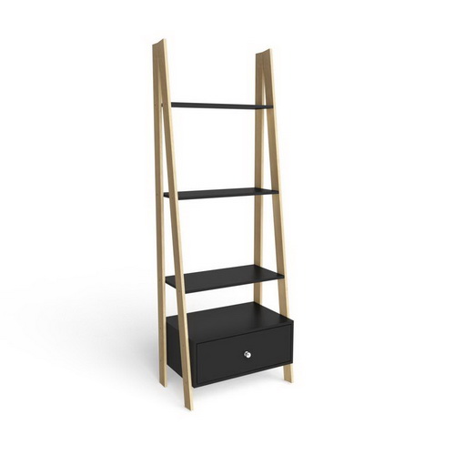 BIBLIOTECA / ESTANTERIA / REPISA 1 CAJON NEGRO COD RT3091NE