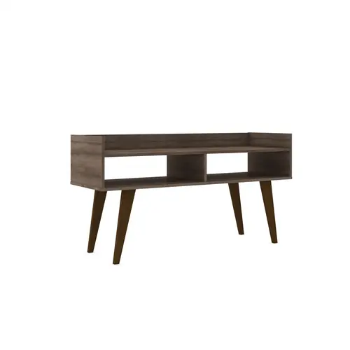 RACK PARA TV LINEA RETRO 2 ESTANTES RUSTICO