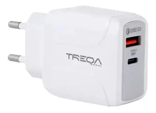 CARGADOR TREQA USB + TIPO C CH-626