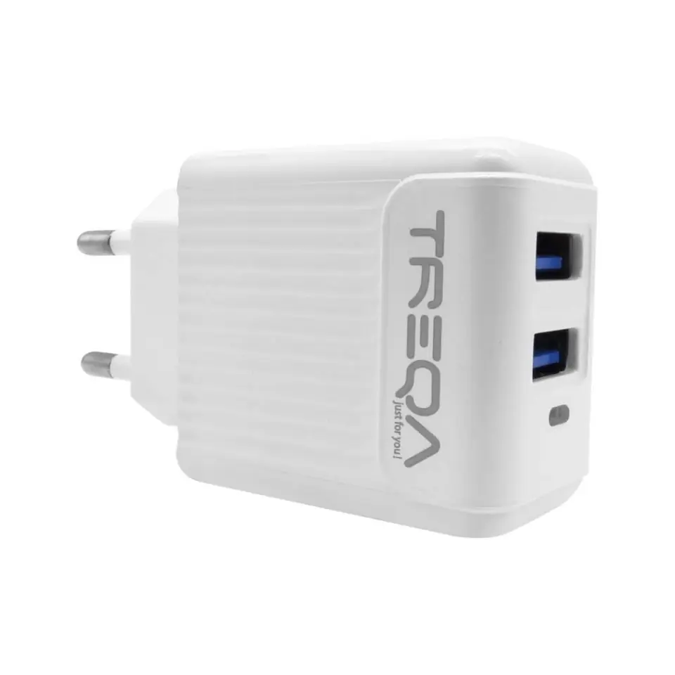 CARGADOR TREQA USB DOBLE 3.1A CH-621