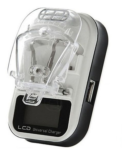 CARGADOR UNIVERSAL BATERIA C/VISOR Y USB