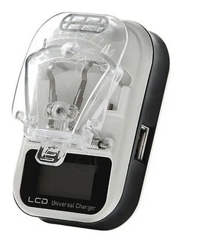CARGADOR UNIVERSAL BATERIA C/VISOR Y USB