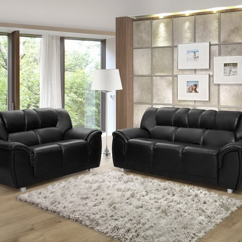 JUEGO DE LIVING 3+2 CORDOBA NEGRO
