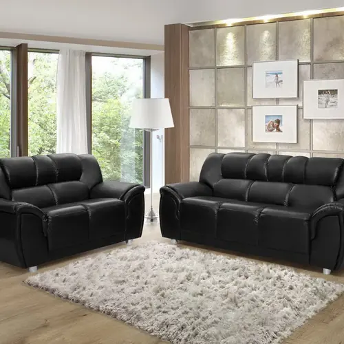 JUEGO DE LIVING 3+2 CORDOBA NEGRO