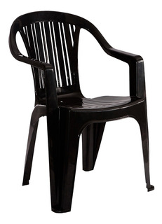SILLA DE PLASTICO TITAN NEGRA