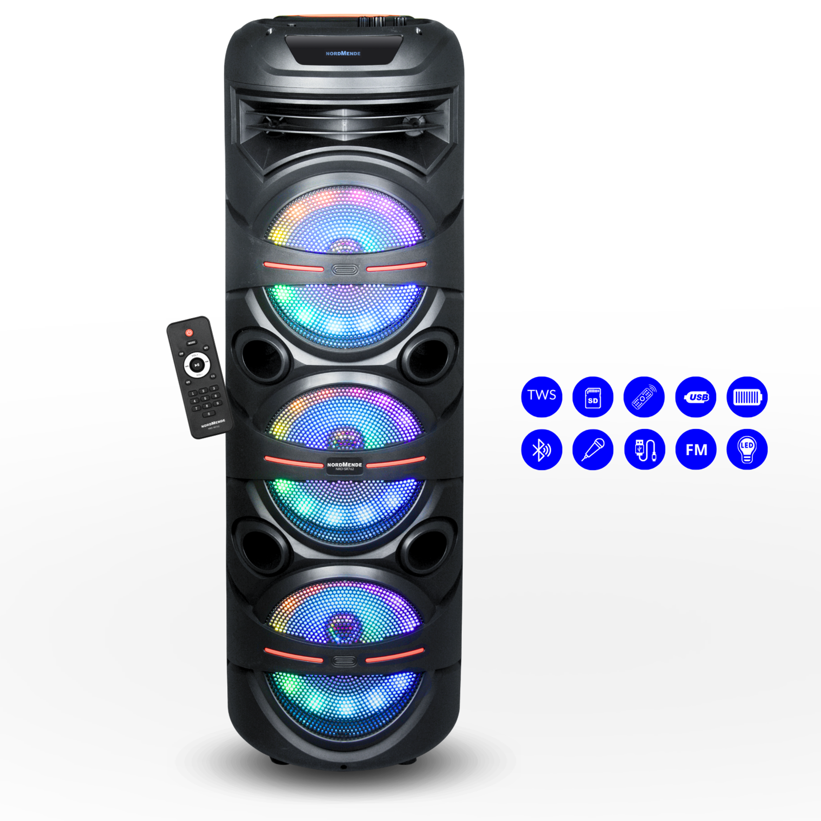 PARLANTE ACTIVO NORDMENDE 8P 1200W NRD-SR762