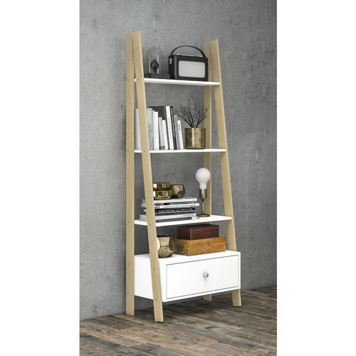 BIBLIOTECA / ESTANTERIA / REPISA 1 CAJON BLANCO COD RT3091BL