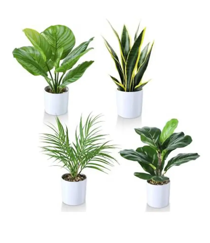 MASETA CON PLANTAS ARTIFICIALES IMPORTADAS