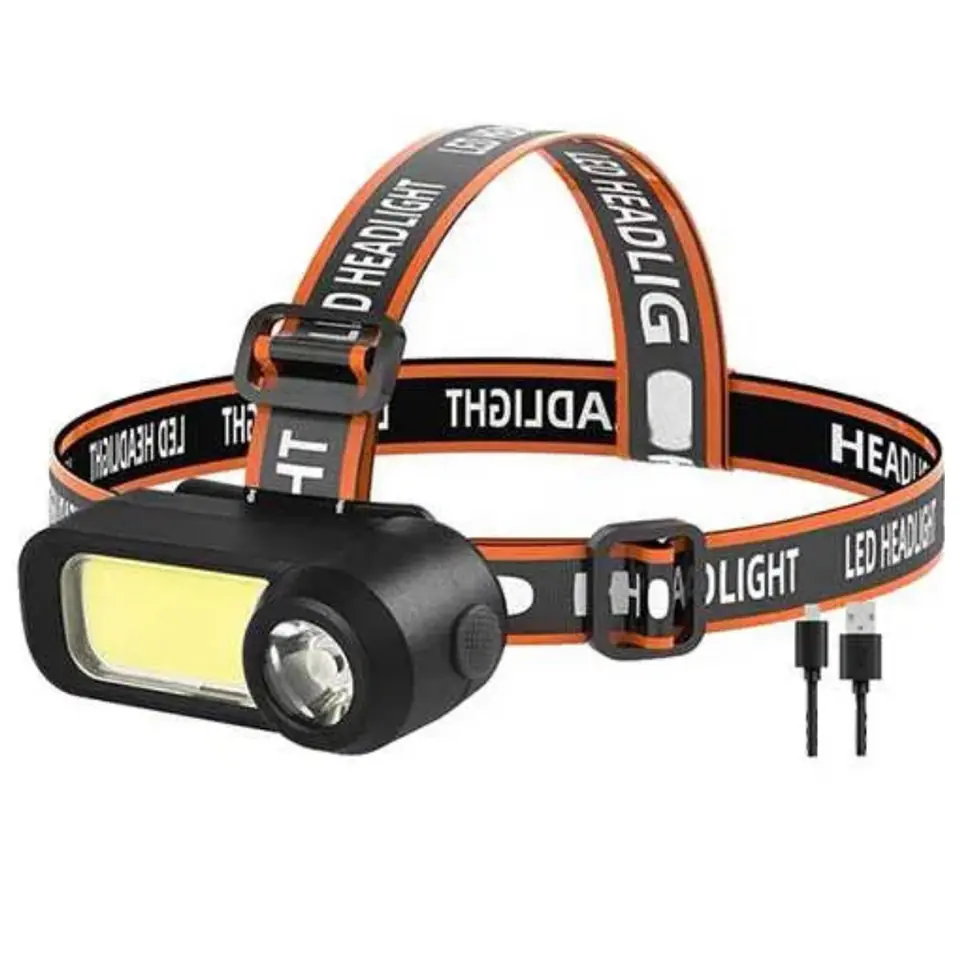LINTERNA LED DE MINERO RECARGABLE WH-1707