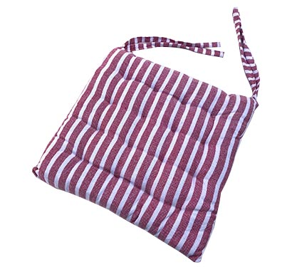 ALMOHADON CON TIRITAS POLY COTTON AZUL