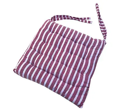 ALMOHADON CON TIRITAS POLY COTTON AZUL
