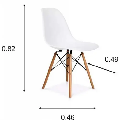 SILLA EAMES BLANCO