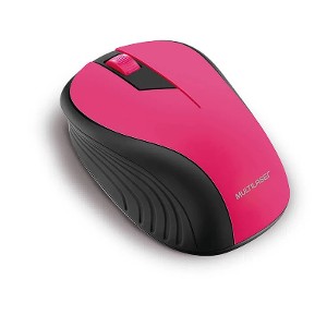 MOUSE INALAMBRICO ENGOMADO ROSA 1200 DPI MULTILASER MO214