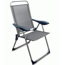 SILLA DE PLAYA ALTA DE ALUMINIO 4 POSICIONES