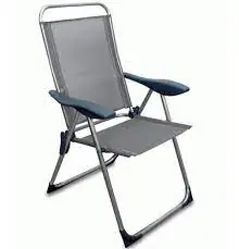 SILLA DE PLAYA ALTA DE ALUMINIO 4 POSICIONES