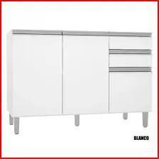 BAJO MESADA 120 SIN TAPA BLANCO MDF