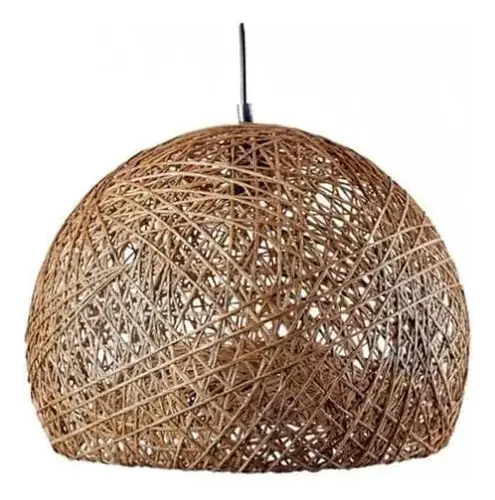 COLGANTE HONGO 30CM MARRON 1 LUZ