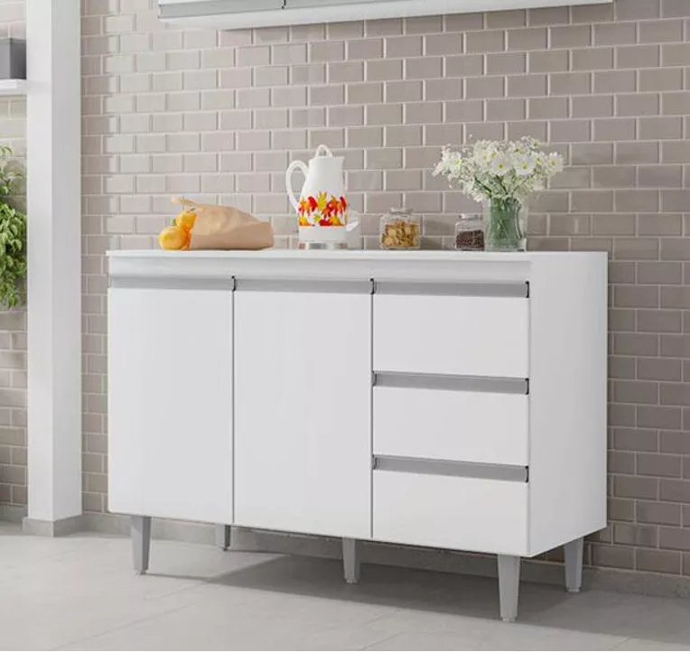 BAJO MESADA 120 CON TAPA BLANCO MDF 3074-2021
