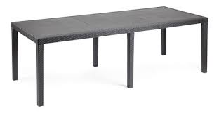 MESA DE RATAN PARA BARBAKOA CON 10 SILLAS