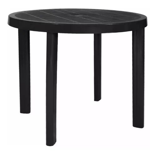 MESA REDONDA MOR 90CM NEGRA 15151452