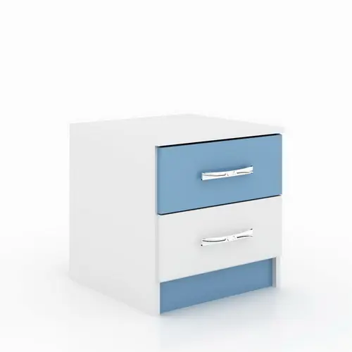 MESA DE LUZ INFANTIL BLANCO AZUL