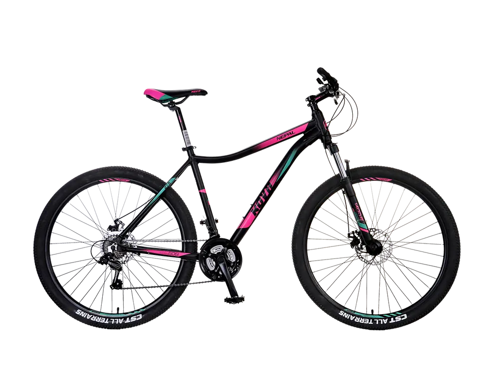 BICICLETA KOVA NEPAL 27.5 DAMA NEGRO MATE ROSADO