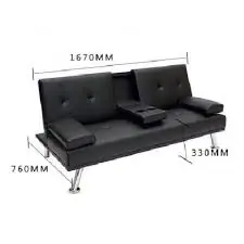 FUTON SOFA CAMA CENTURY CON VASERA