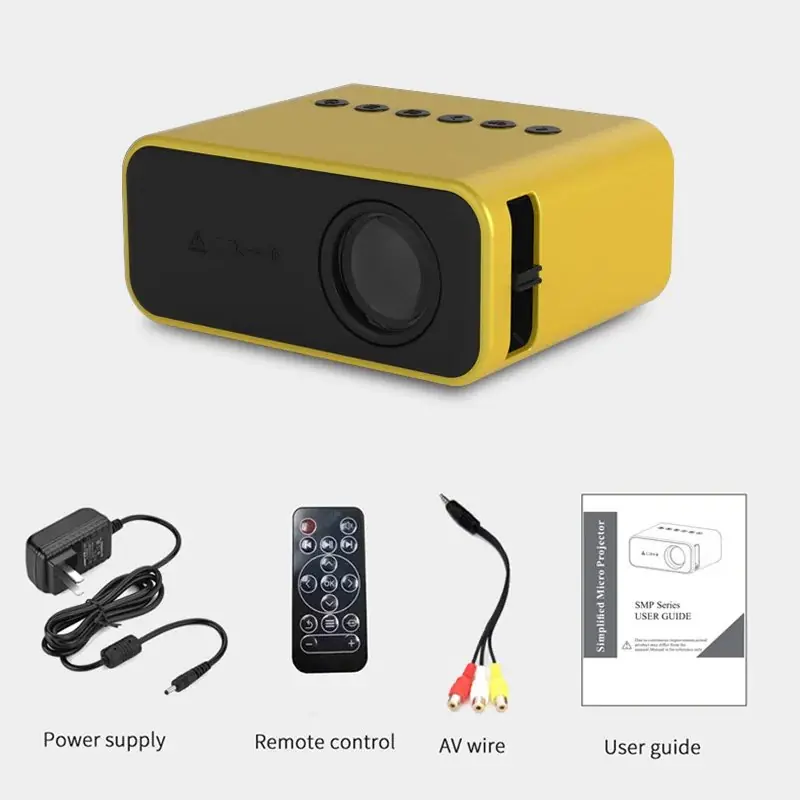MINI PROYECTOR LED CON CONTROL YT500